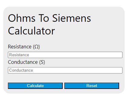1 megohm to microsiemens.